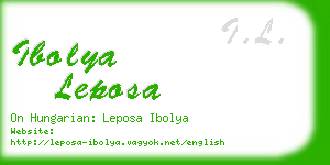 ibolya leposa business card